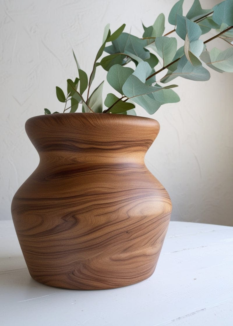 Diadota Home Accessories Brown / 8 Marura Wooden Vase