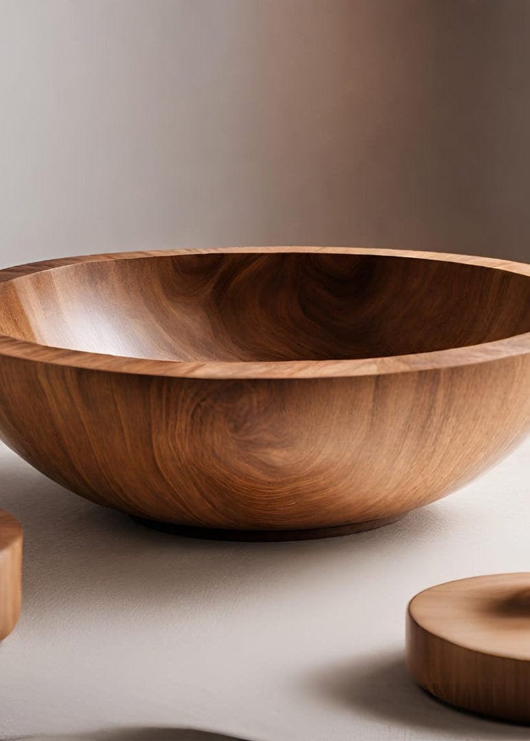 Diadota Home Accessories Jivu Wooden Round Bowl