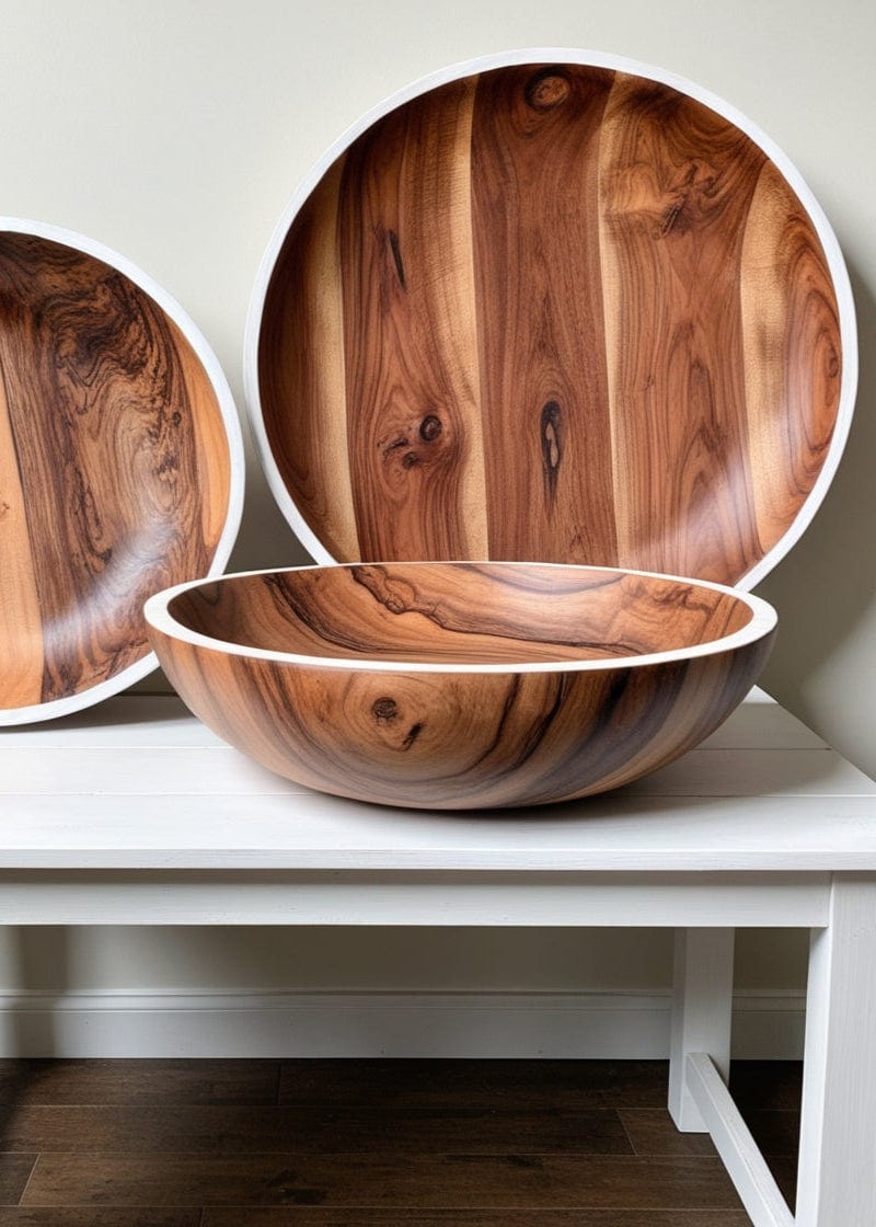 Diadota Home Accessories NIA Wooden round Bowls