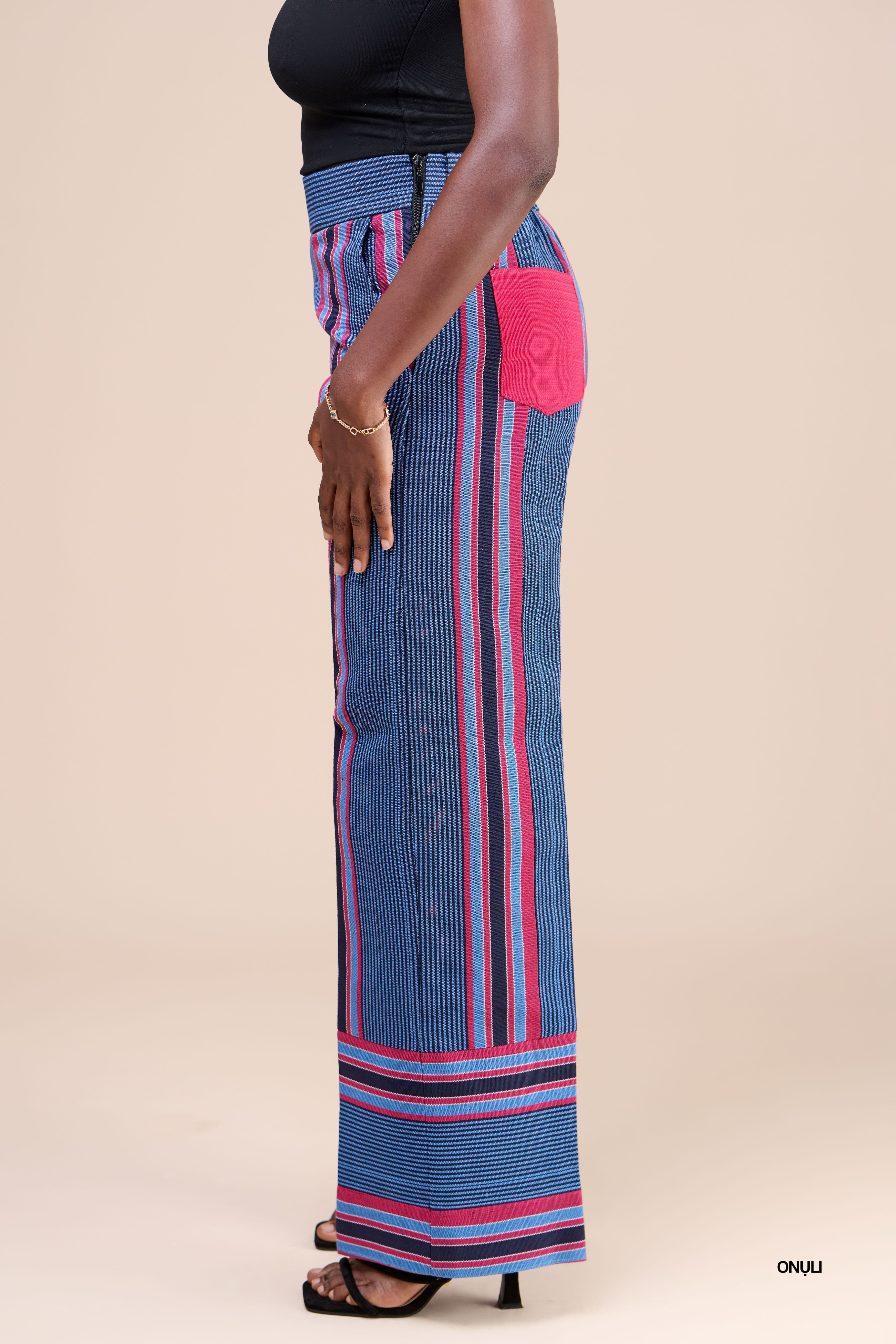 Iré Dire Pants Blue / 10 Derin Aso Oke Pants