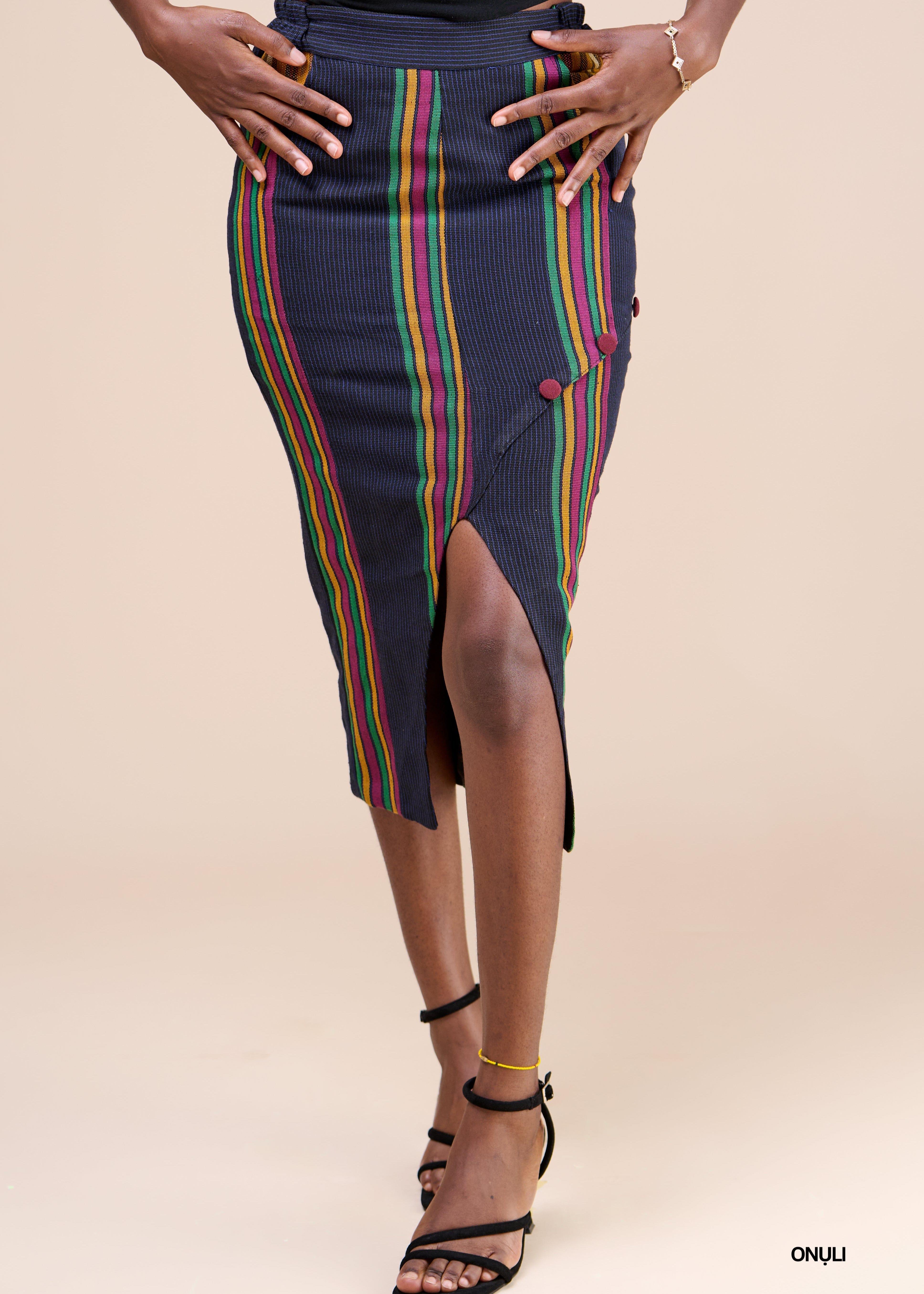 Iré Dire Skirts 10 / Cotton Ade Aso Oke Skirt