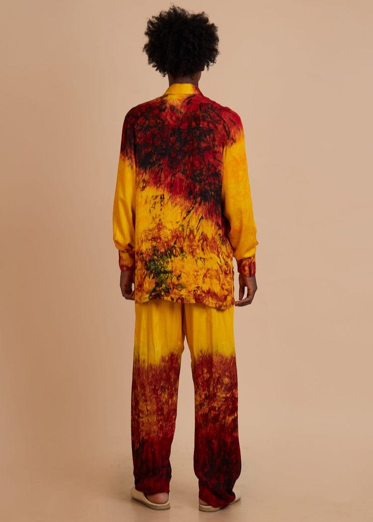 Jermaine Bleu Co-Ord Set Hand dyed Sun Set