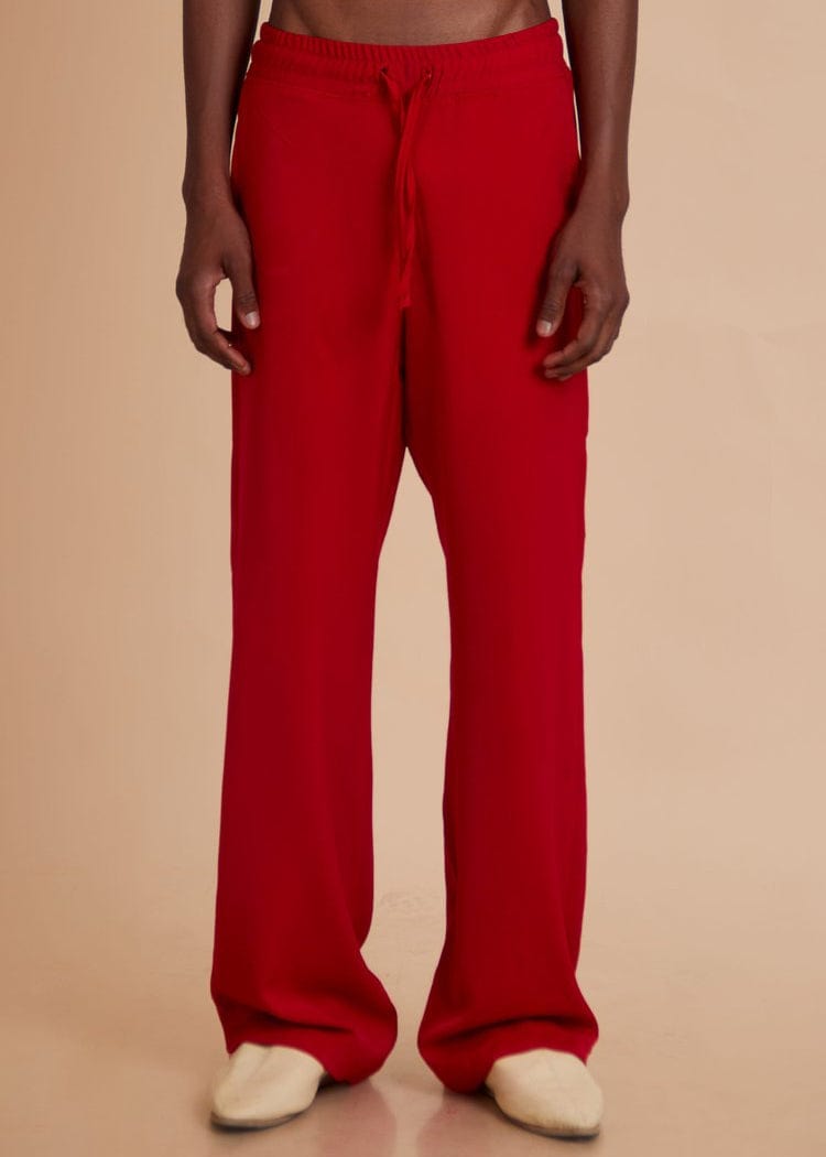 Jermaine Bleu Pants Crepe Andre Pants