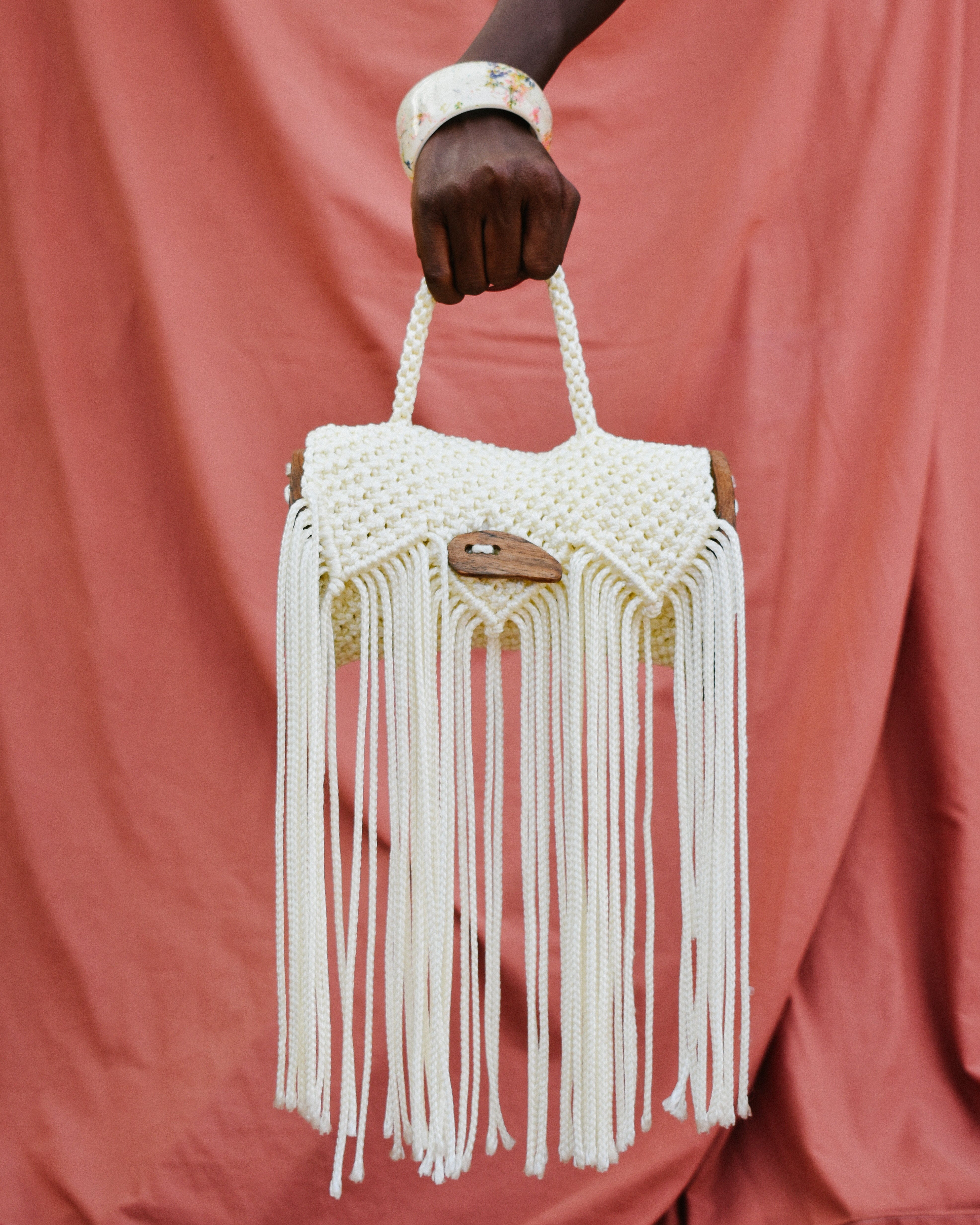 KAYADUA Bags Off White Kaya Talking Drum Bag