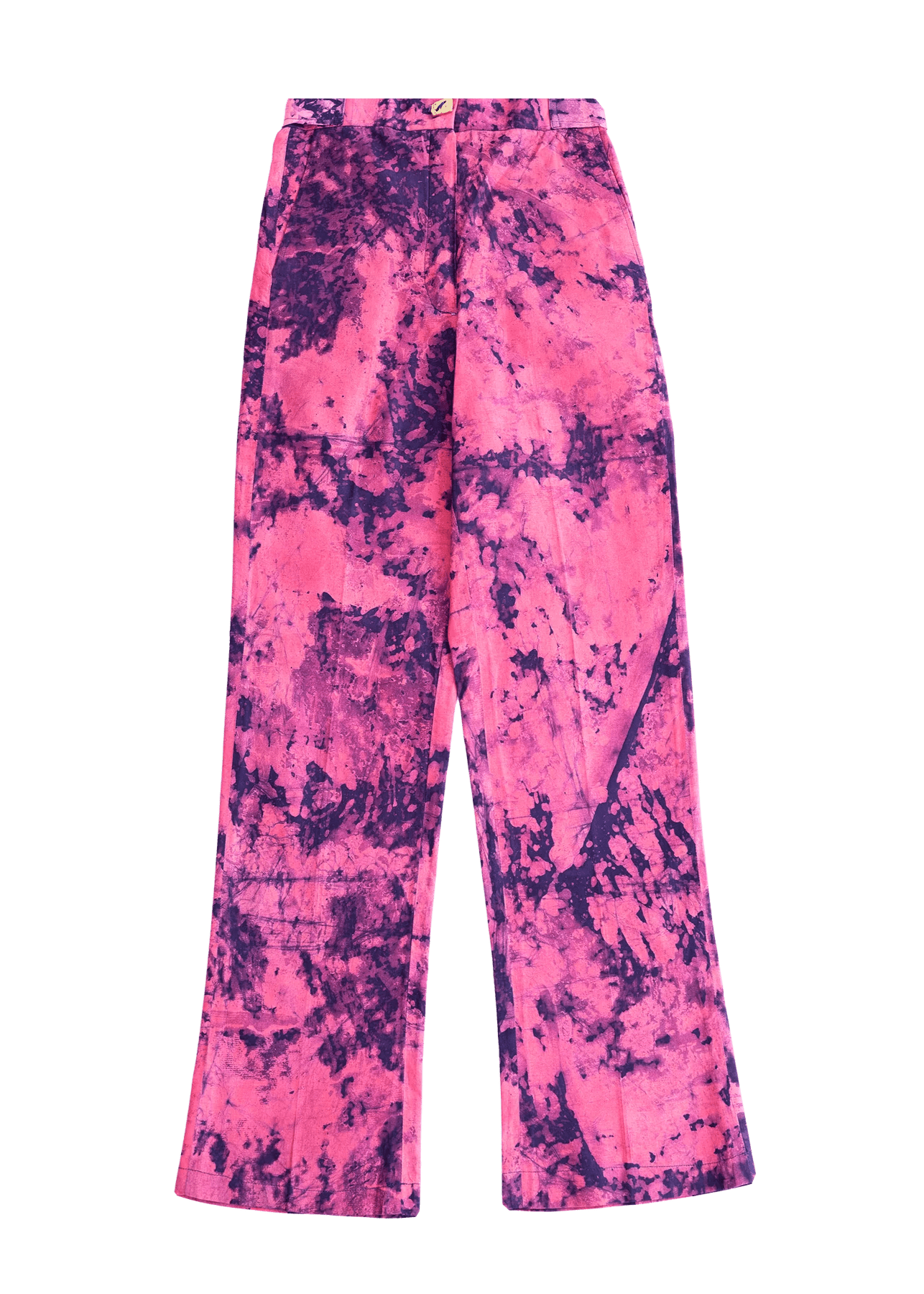 Kente Gentlemen Pants Pink / XS Misa High-Waisted Flare Pants