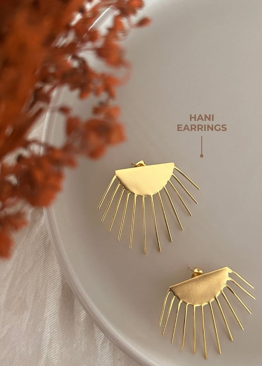 Ocha Jewellery Jewellery Gold Hani Earrings