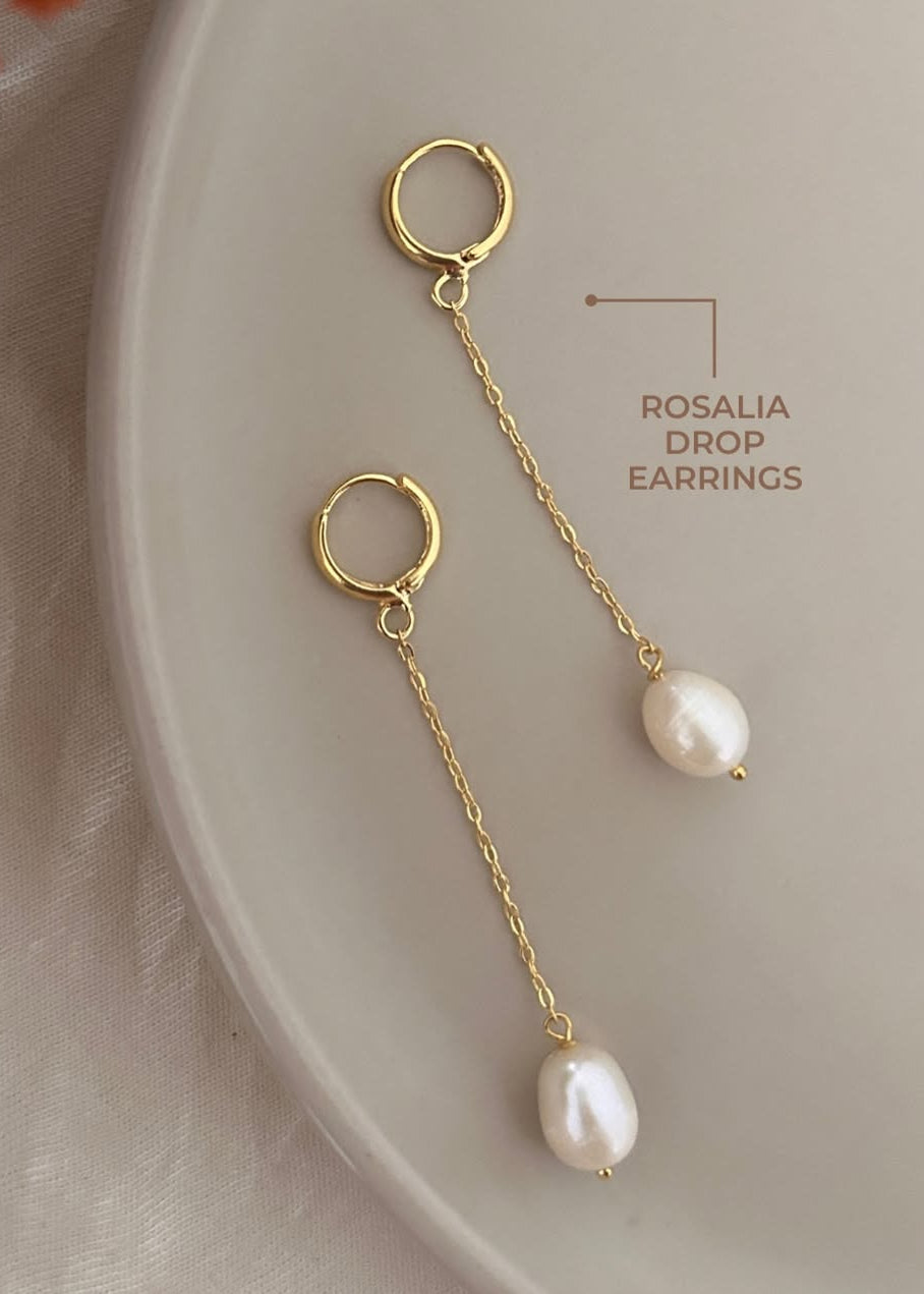 Ocha Jewellery Jewellery Gold Rosalia Earrings