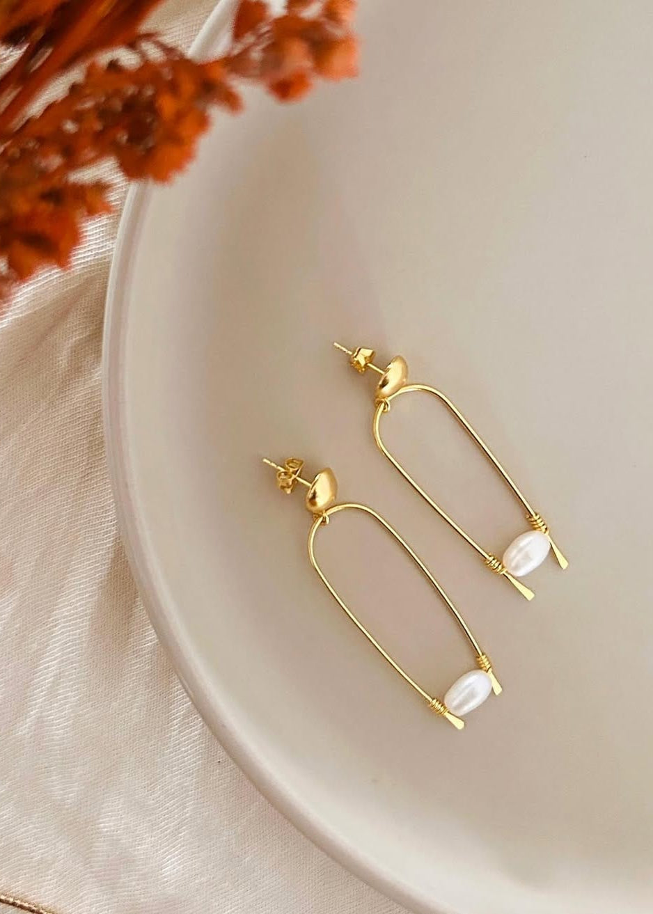 Ocha Jewellery Jewellery Gold Yuna Earrings