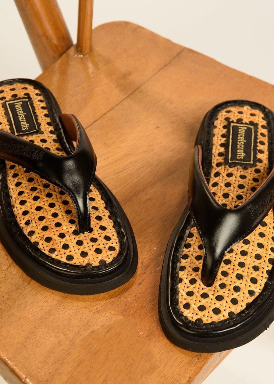 Parcel Craft Footwear Black Ifeanyichukwu Bamboo Slippers